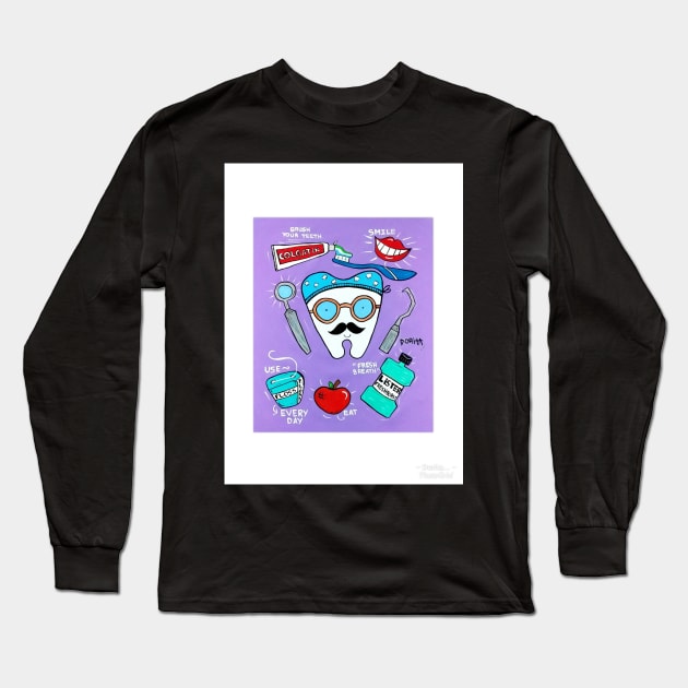 Dentin  POP Long Sleeve T-Shirt by DoritaArtes